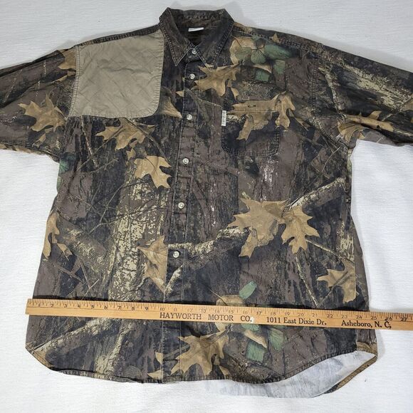 Vintage Columbia Size XL Shirt Mens Medium Brown Camo Shooting Vented Hunting - Picture 10 of 16